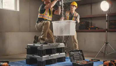 Emergency plumber repairing a burst pipe in Lancaster, PA for fast 24/7 leak response