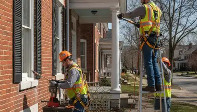 Lancaster, PA plumber repairing a residential pipe for plumbing service
