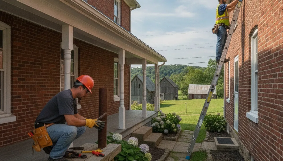 Lancaster, PA plumber repairing a leaky pipe for residential plumbing service