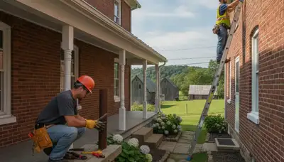 Lancaster, PA plumber repairing a leaky pipe for residential plumbing service