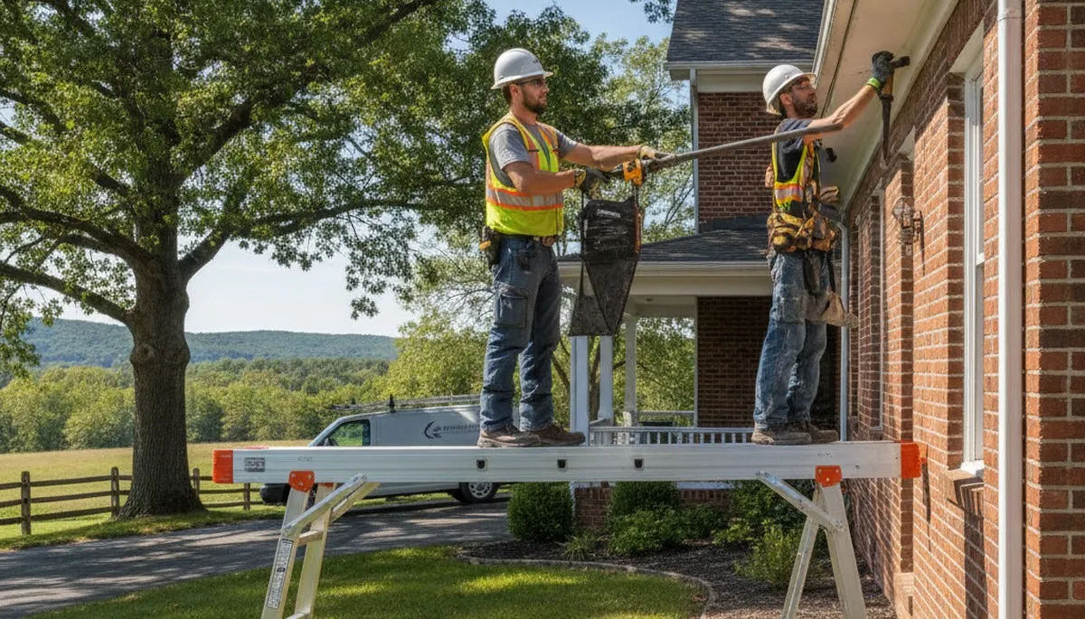 Lancaster, PA plumber repairing a residential leak with professional plumbing tools