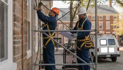 Lancaster, PA plumber repairing a leak for a local plumbing service call