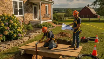 Lancaster, PA plumber repairing a residential pipe for plumbing service on plumberlancasterpa-new.com