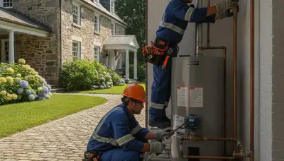 Lancaster, PA plumber repairing a plumbing fixture for residential service