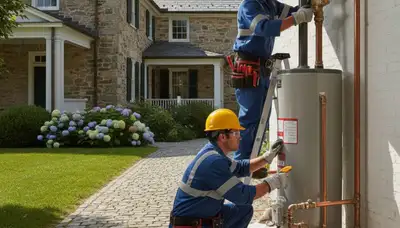 Lancaster, PA plumber repairing a sink drain for local plumbing service