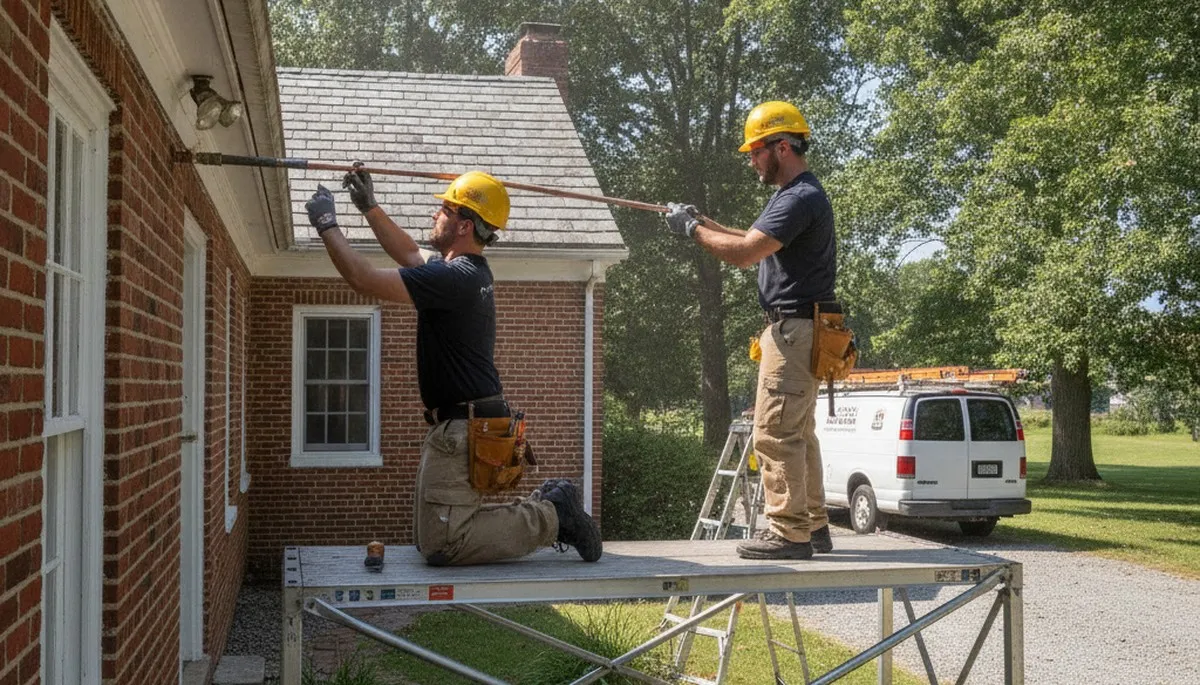 Lancaster, PA plumber repairing a sink leak for a local plumbing service