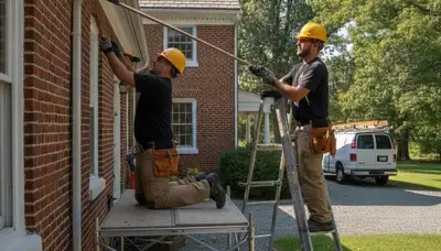 Lancaster, PA plumber repairing a residential pipe for plumbing service