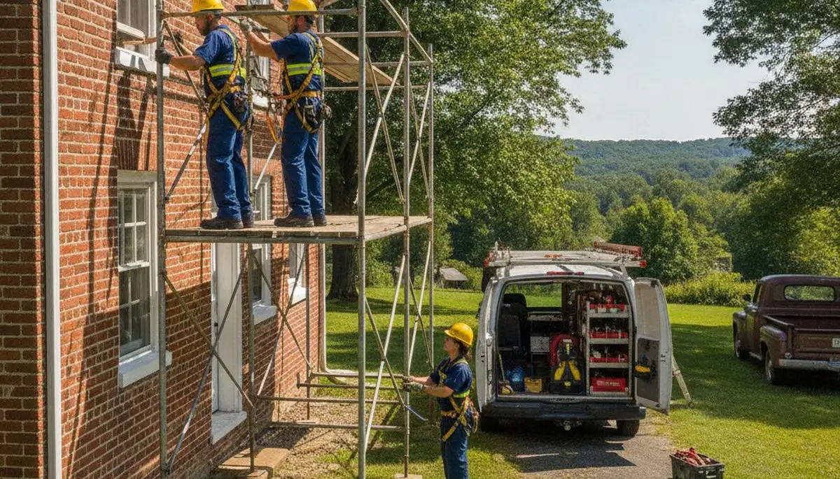 Professional Lancaster, PA plumber repairing a residential pipe for plumbing service