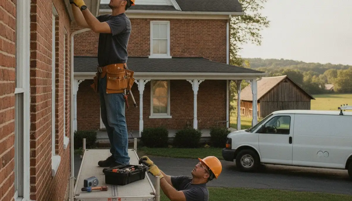 Lancaster, PA plumber repairing a leak for a plumbing service call