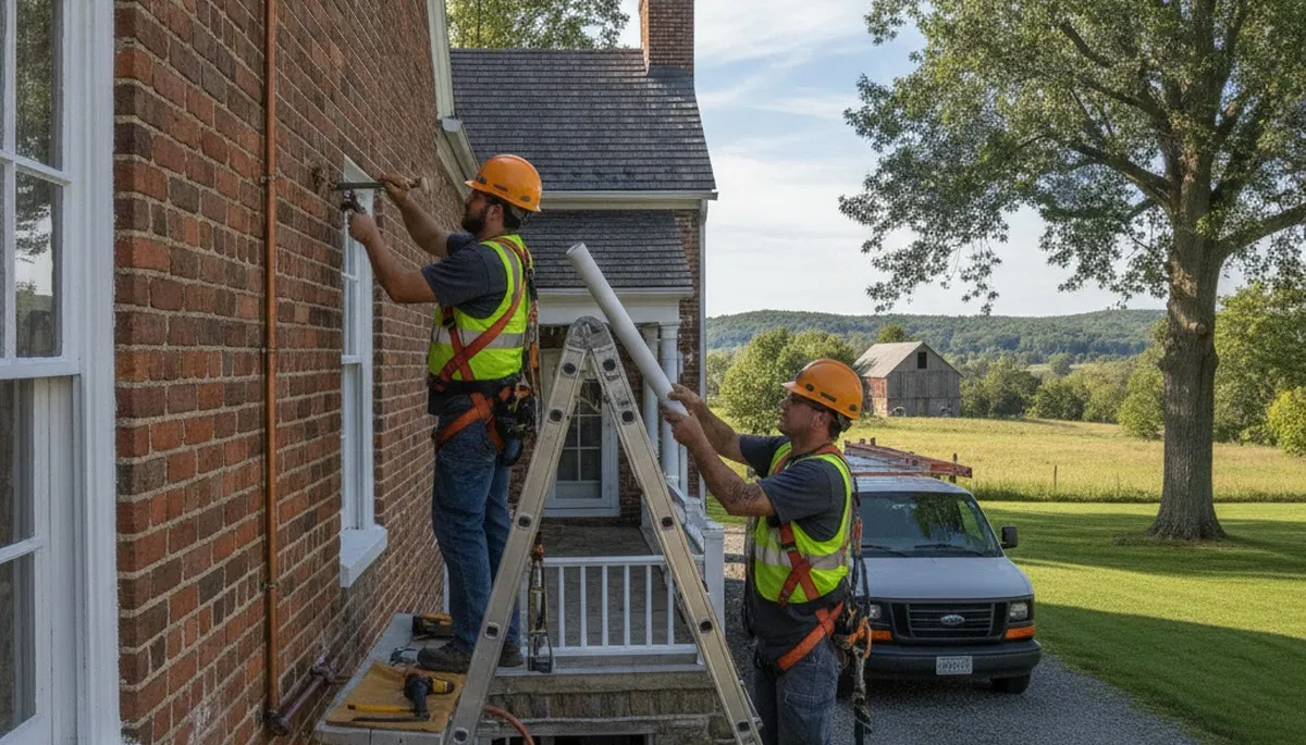 Lancaster, PA plumber repairing a residential plumbing fixture for prompt leak repair