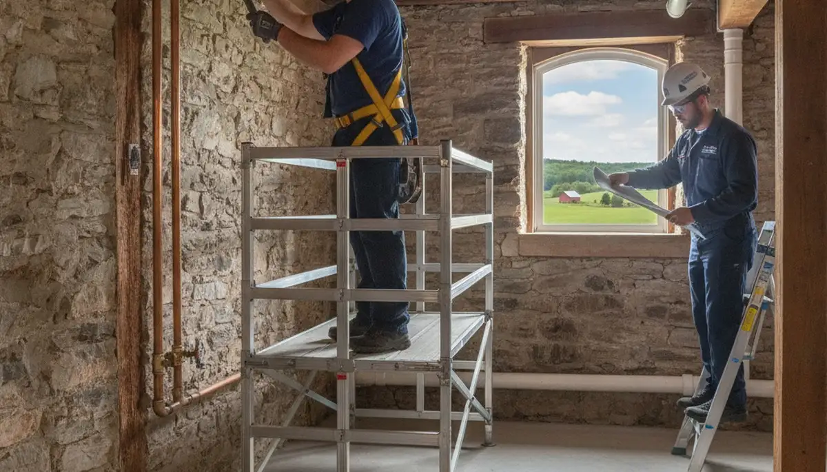 Lancaster, PA plumber repairing a leak for a residential plumbing service