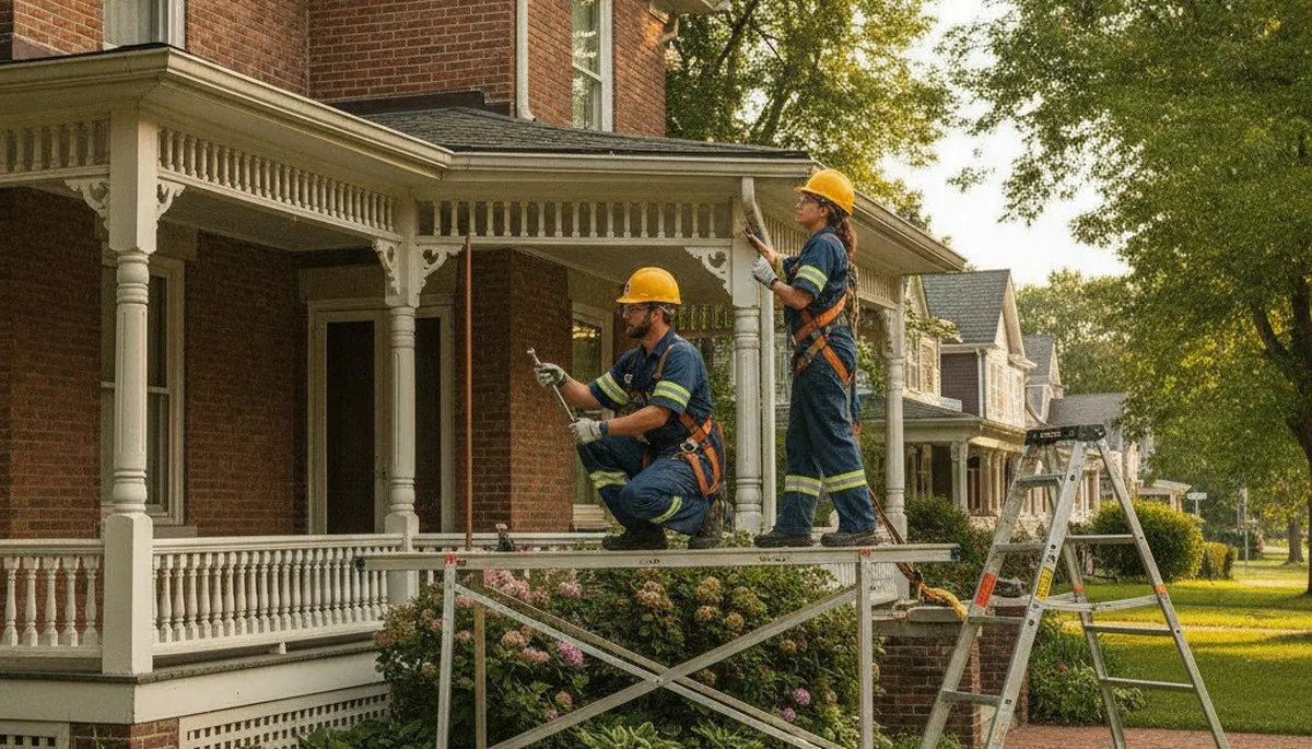 Lancaster, PA plumber repairing a residential pipe for local plumbing service