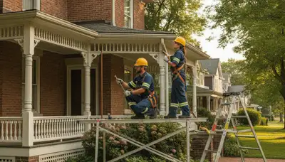 Lancaster, PA plumber repairing a residential pipe for local plumbing service