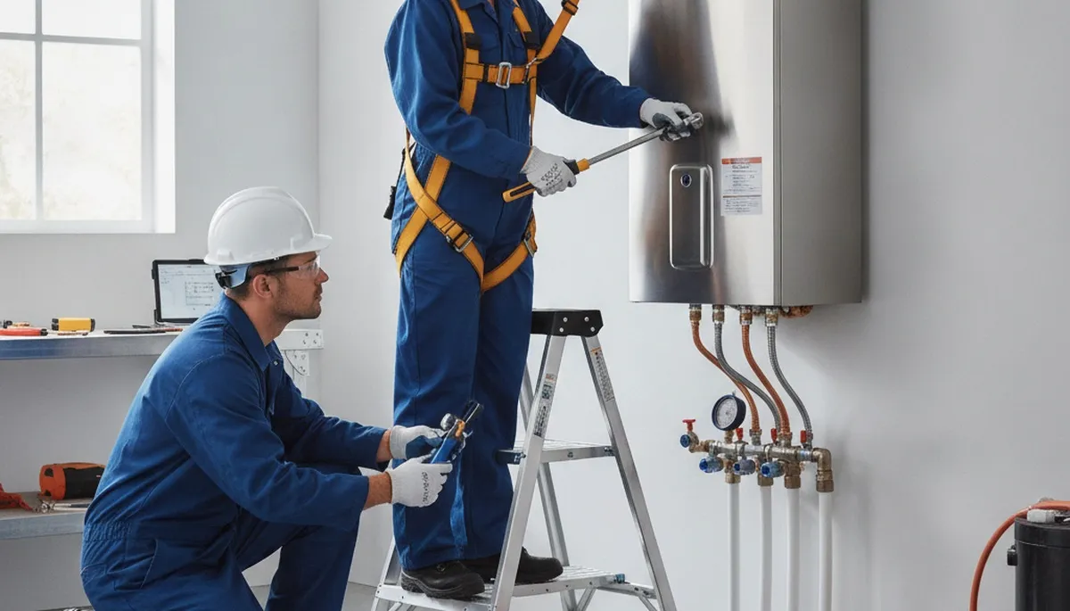 Tankless water heater installation and service in Lancaster, PA by On Call Plumbers