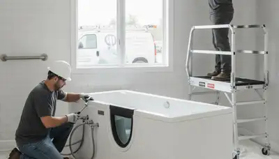 Walk-in tub installation for Lancaster, PA homeowners by On Call Plumbers